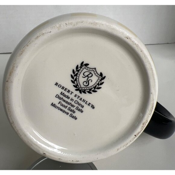 Vintage-Inspired Fall Truck Mug 16 Oz Cream/Black Buffalo Check Farmhouse Core - Picture 6 of 9